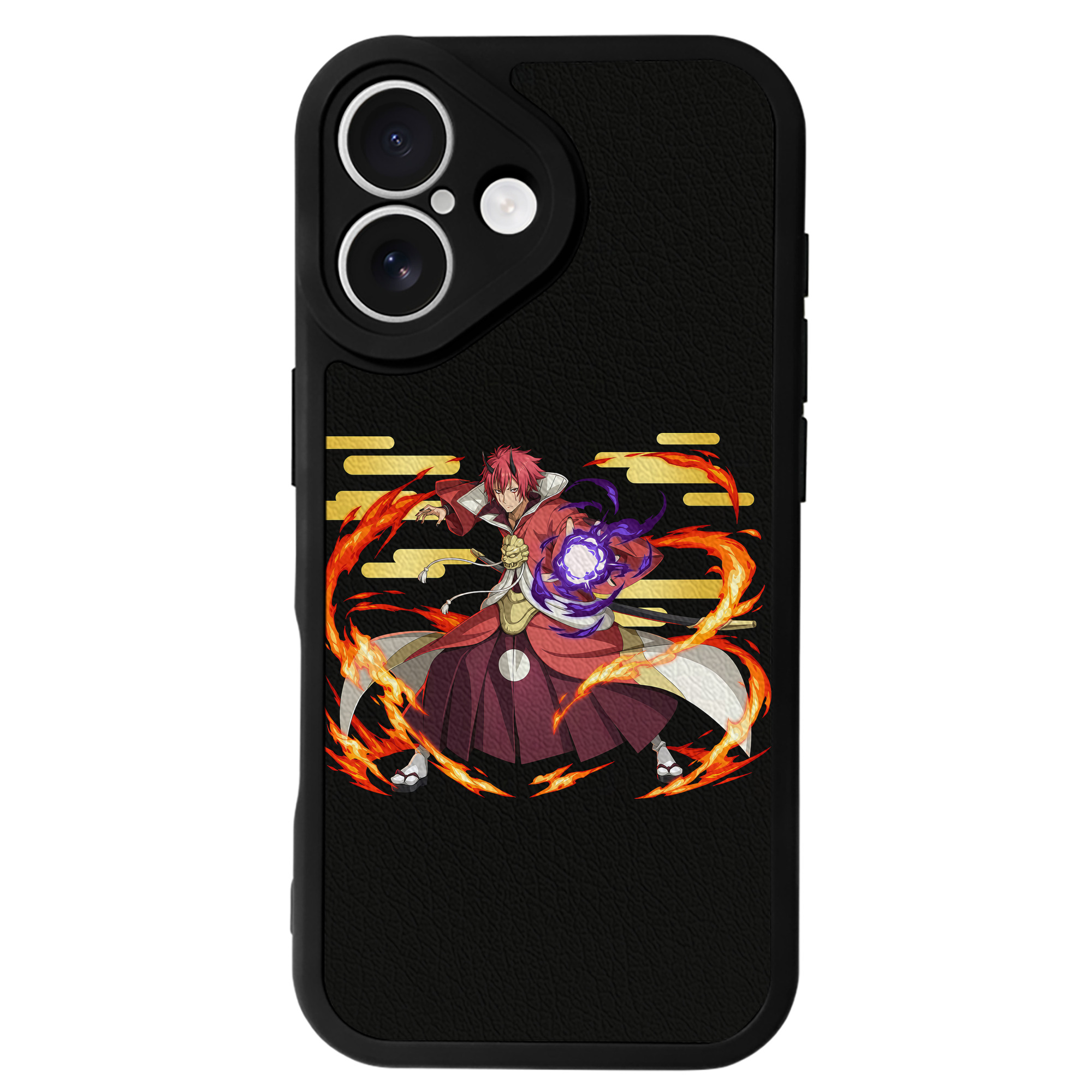 （画像用） 転スラ Regarding Reincarnated to Slime 【iPhone 16シリーズ対応】シリコンスマホケース（レザー調） 材質：シリコン